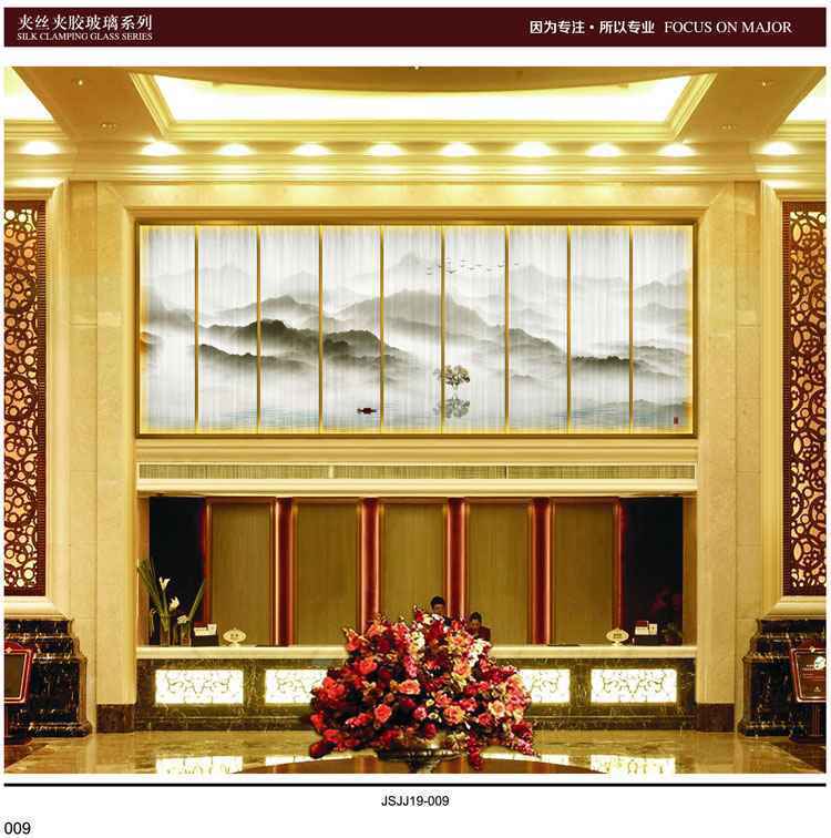 山水画玻璃